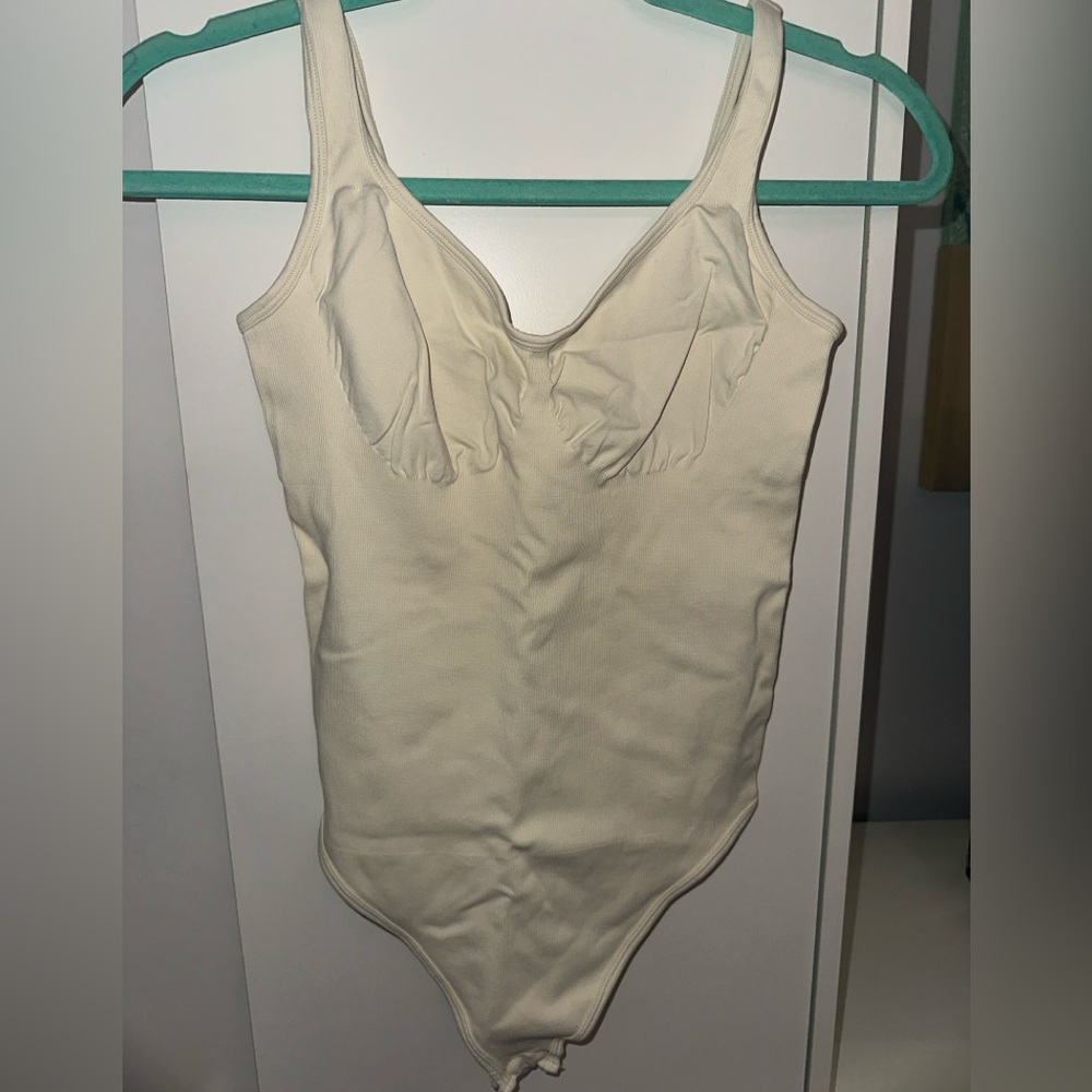 OQQ Women's 3 Piece Bodysuits Sexy Ribbed Sleeveless Shapewear Tank Tops Size M